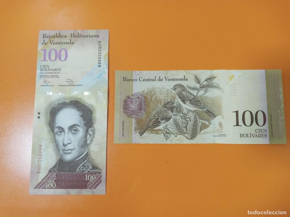 Billetes extranjeros: VENEZULEA 100 BOL&Iacute;VARES 2012