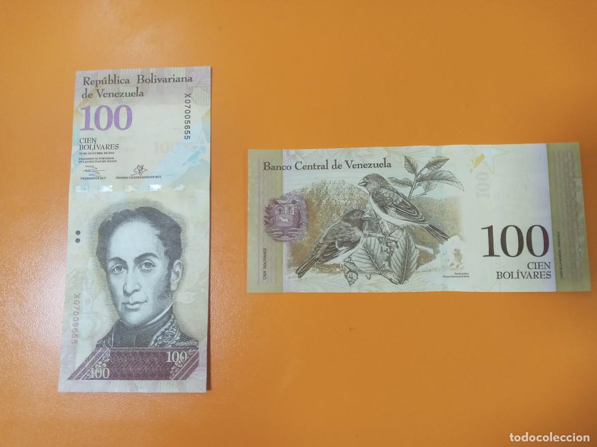 Billetes extranjeros: VENEZUELA 100 BOL&Iacute;VARES 2013