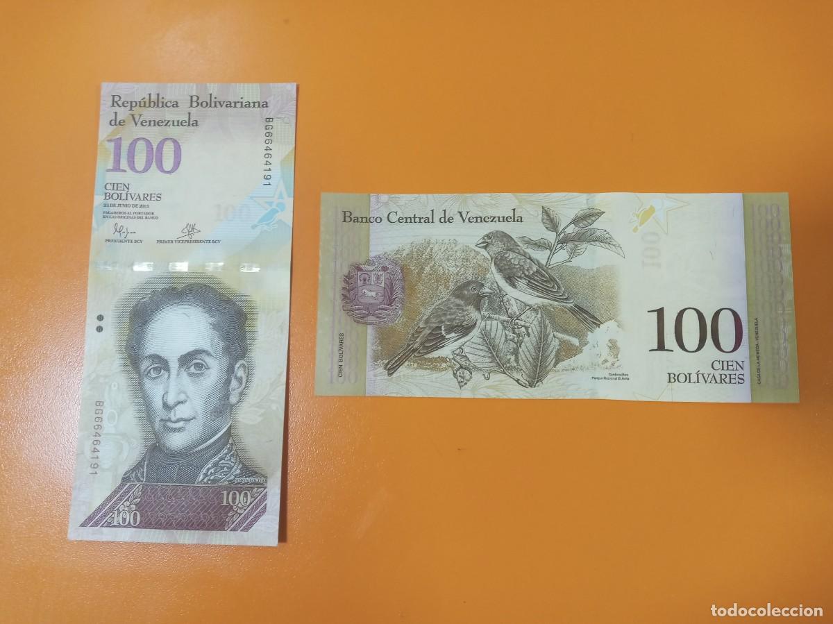 Billetes extranjeros: VENEZUELA 100 BOL&Iacute;VARES JUNIO 2015