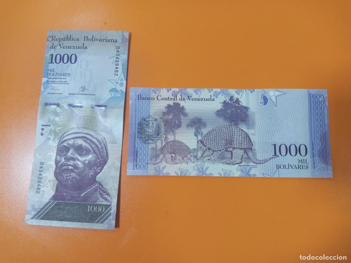 Billetes extranjeros: VENEZUELA 1000 BOL&Iacute;VARES 2016