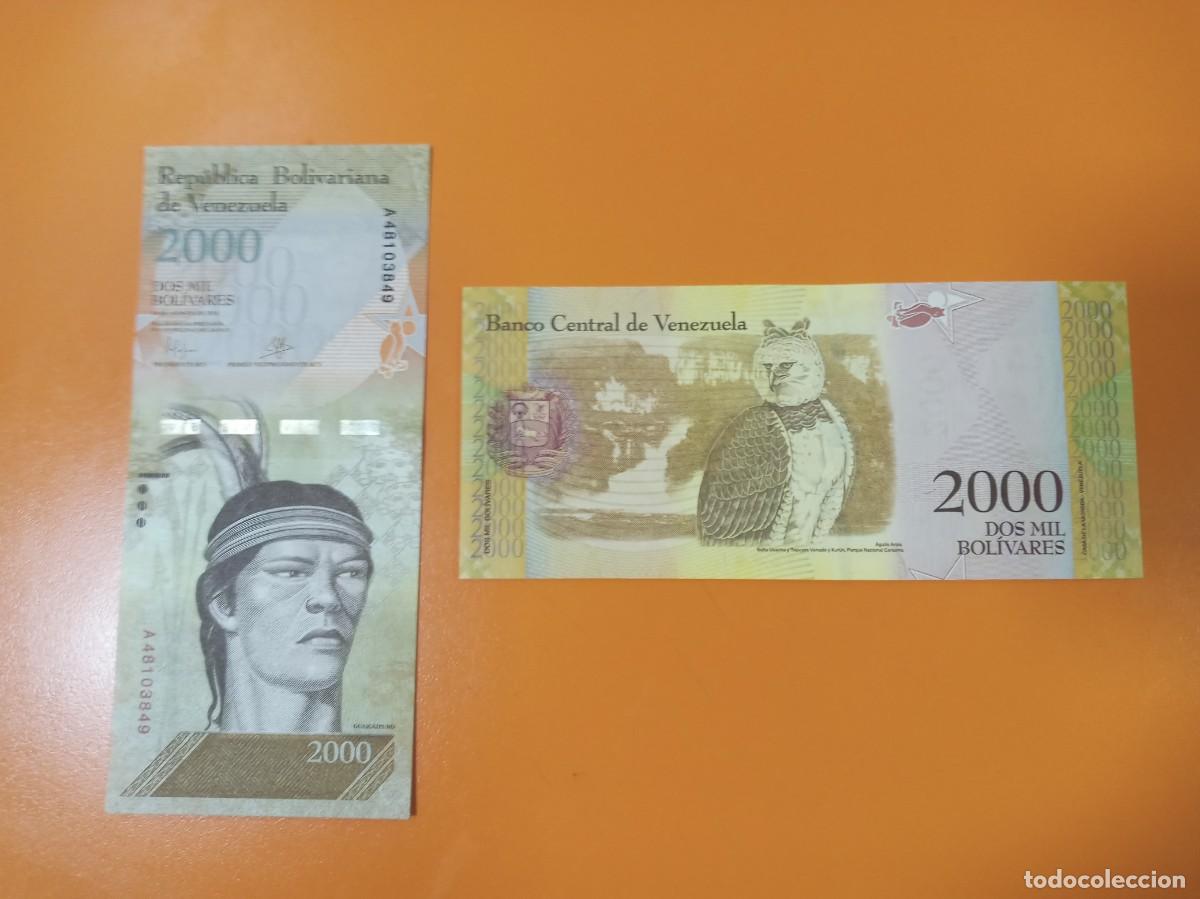 Billetes extranjeros: VENEZUELA 2000 BOL&Iacute;VARES 2016