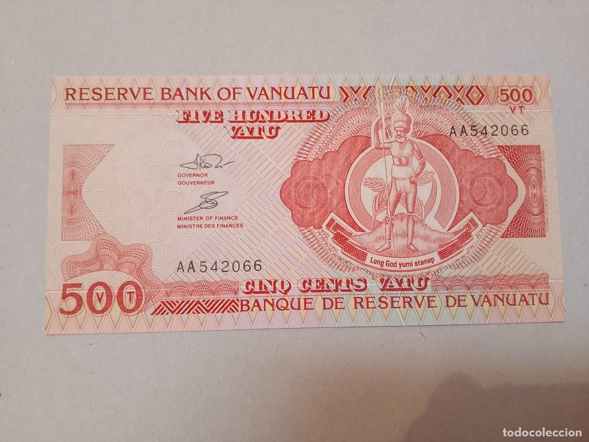 Billetes extranjeros: Billete Vanuatu, 500 vatu, a&ntilde;o 1993, serie AA, UNC