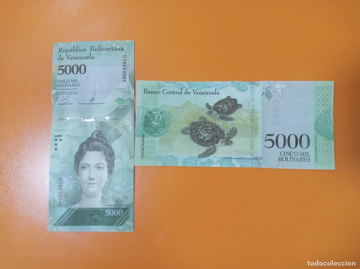 Billetes extranjeros: VENEZUELA 5000 BOL&Iacute;VARES DICIEMBRE 2017