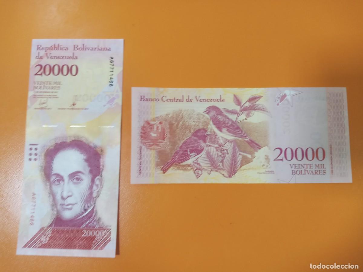 Billetes extranjeros: VENEZUELA 20000 BOL&Iacute;VARES 2017