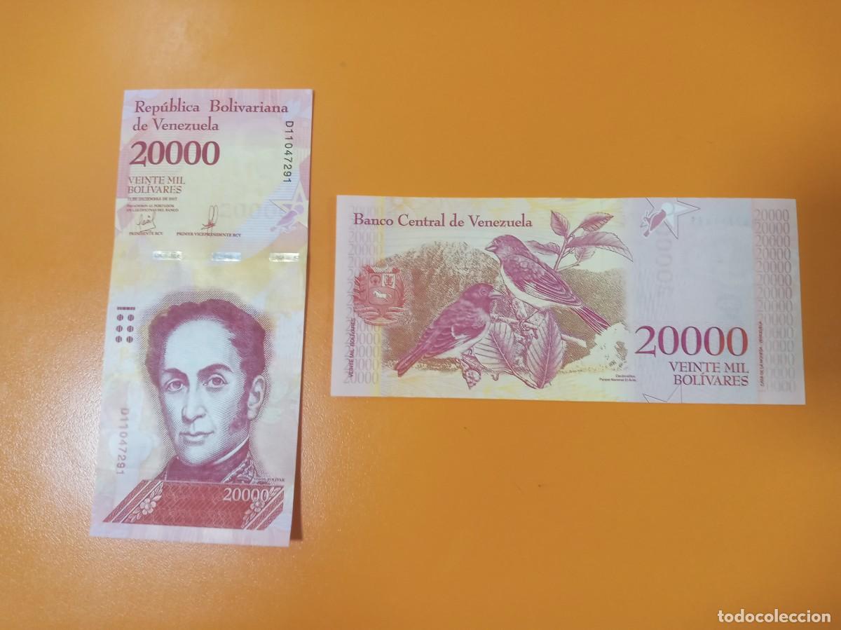 Billetes extranjeros: VENEZUELA 20000 BOL&Iacute;VARES 2017