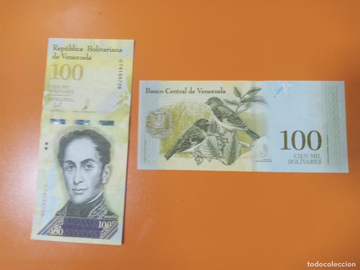 Billetes extranjeros: VENEZUELA 100000 BOL&Iacute;VARES 2017