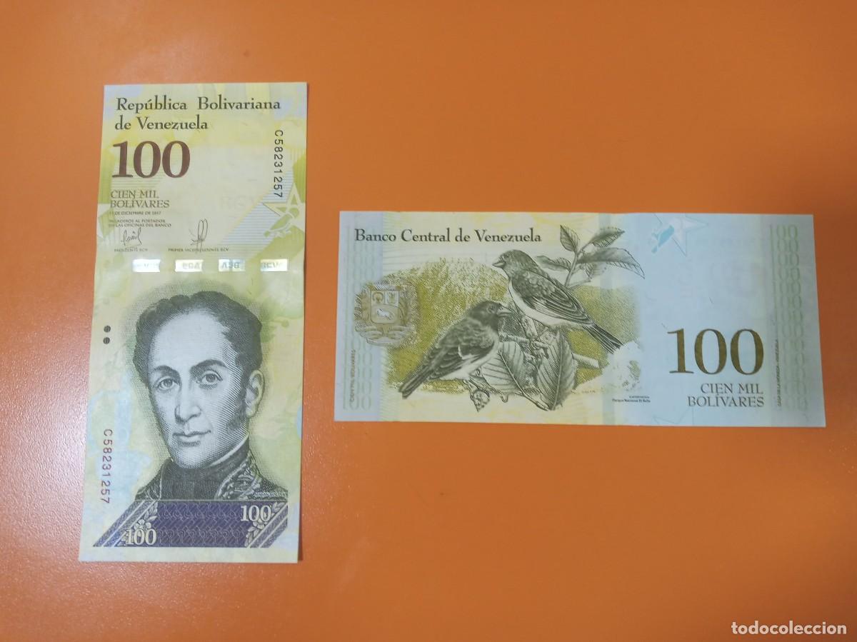 Billetes extranjeros: VENEZUELA 100000 BOL&Iacute;VARES 2017