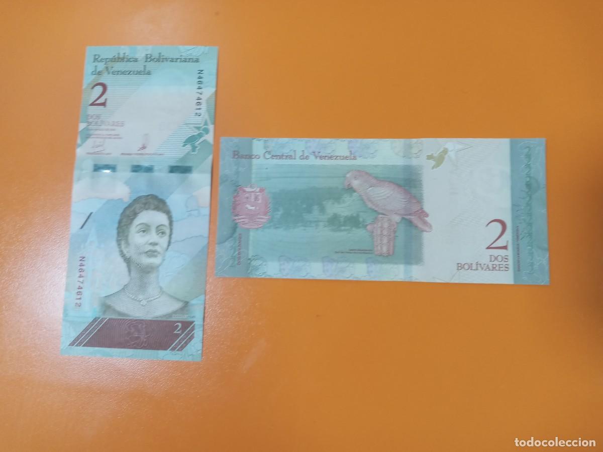 Billetes extranjeros: VENEZUELA 2 BOL&Iacute;VARES 2018