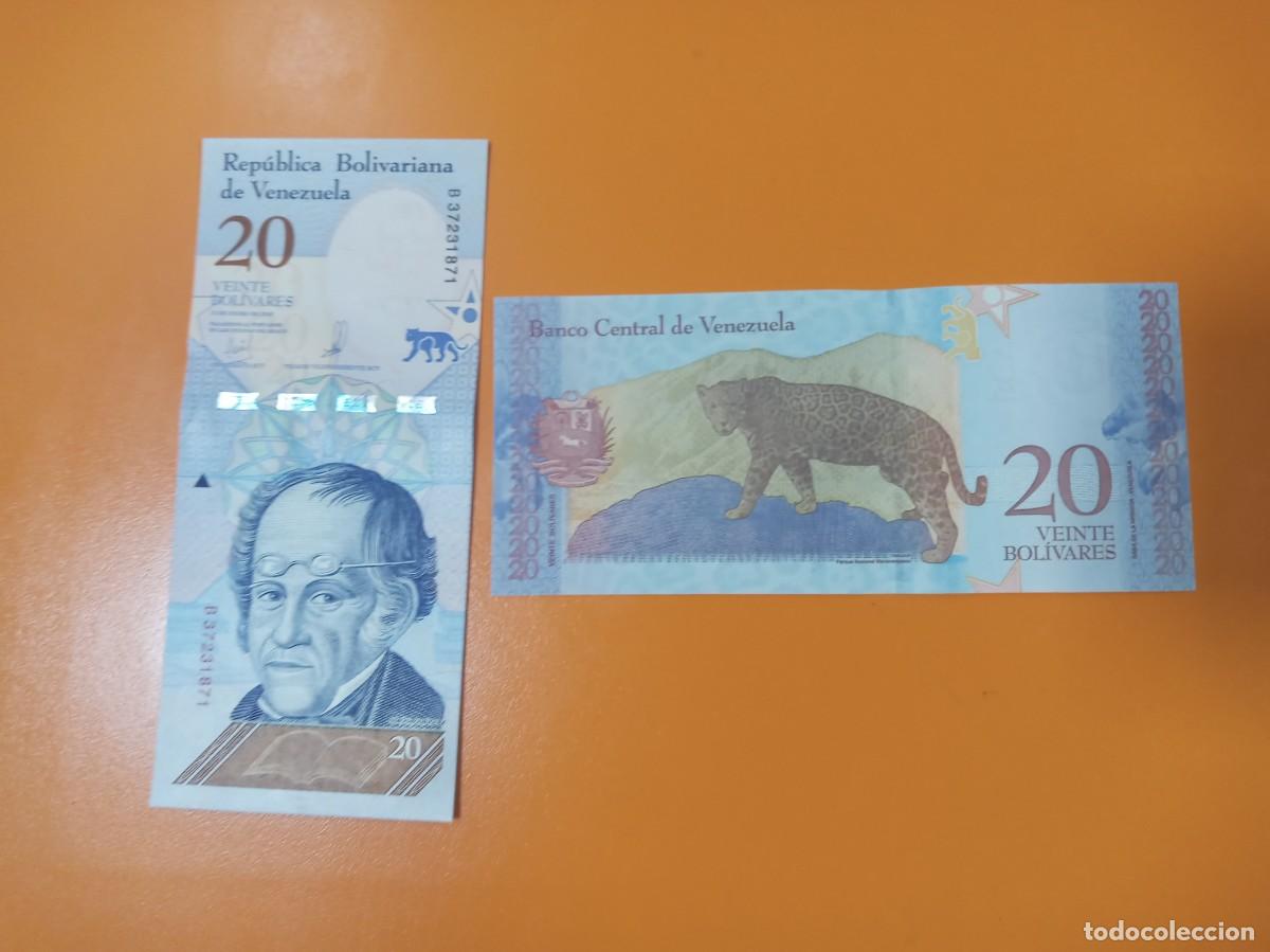 Billetes extranjeros: VENEZUELA 20 BOL&Iacute;VARES 2018