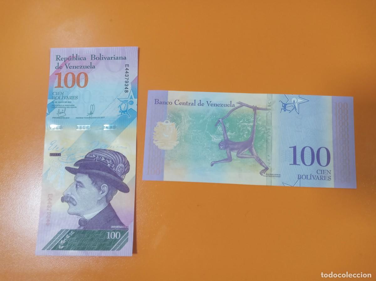 Billetes extranjeros: VENEZUELA 100 BOL&Iacute;VARES MAYO 2018