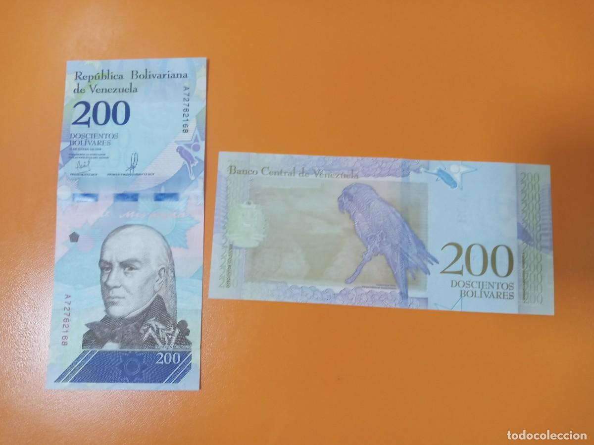 Billetes extranjeros: VENEZUELA 200 BOL&Iacute;VARES ENERO 2018