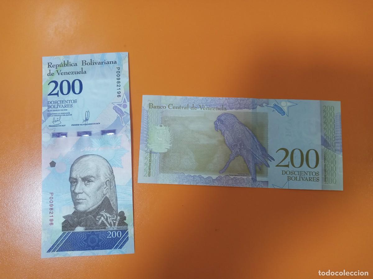 Billetes extranjeros: VENEZUELA 200 BOL&Iacute;VARES MARZO 2018