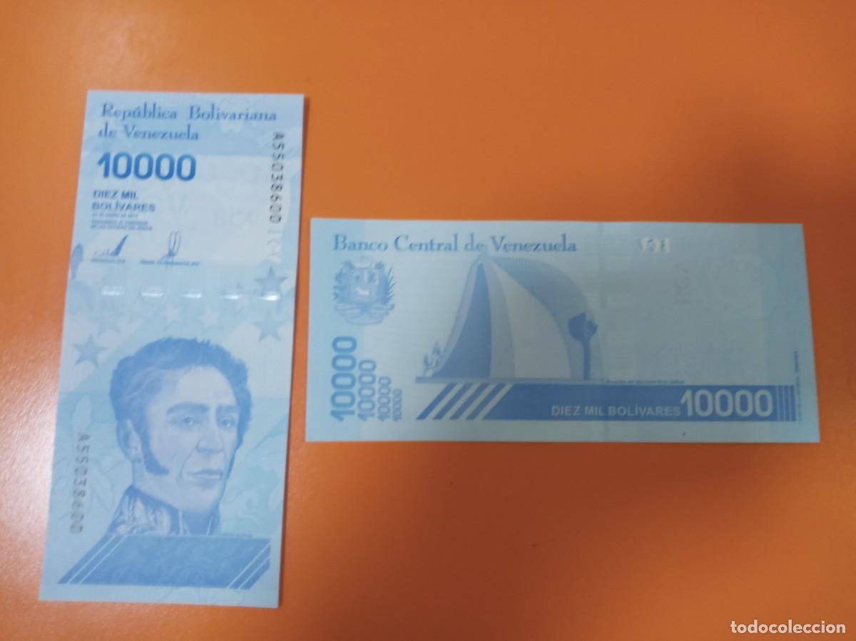 Billetes extranjeros: VENEZUELA 10000 BOL&Iacute;VARES 2019