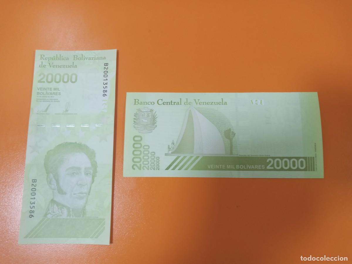 Billetes extranjeros: VENEZUELA 20000 BOL&Iacute;VARES 2019