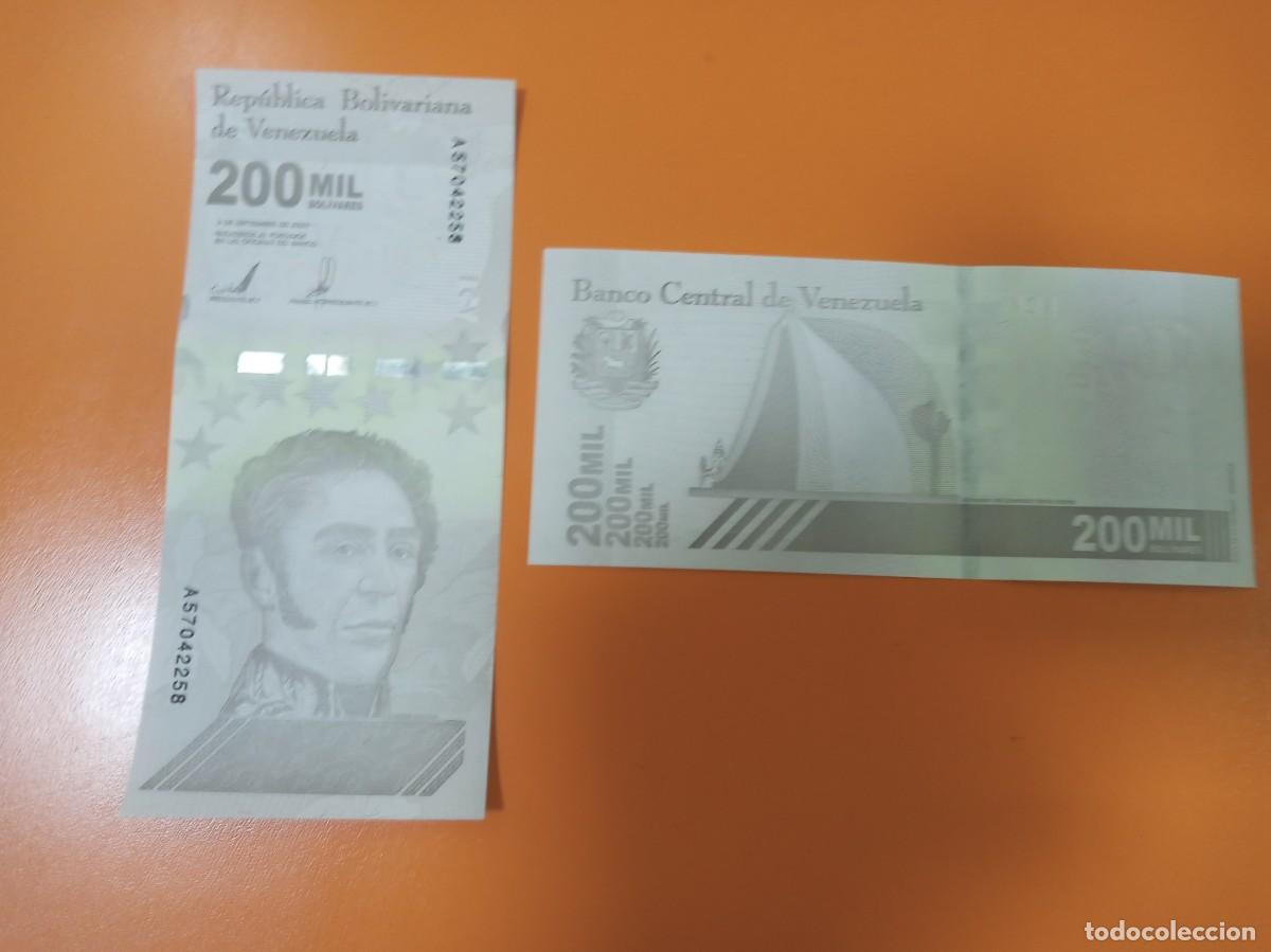 Billetes extranjeros: VENEZUELA 200000 BOL&Iacute;VARES 2020