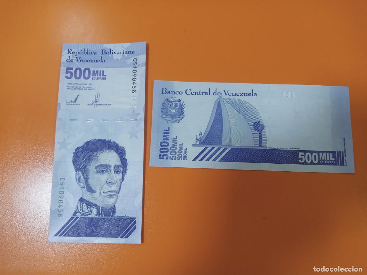 Billetes extranjeros: VENEZUELA 500000 BOL&Iacute;VARES 2020