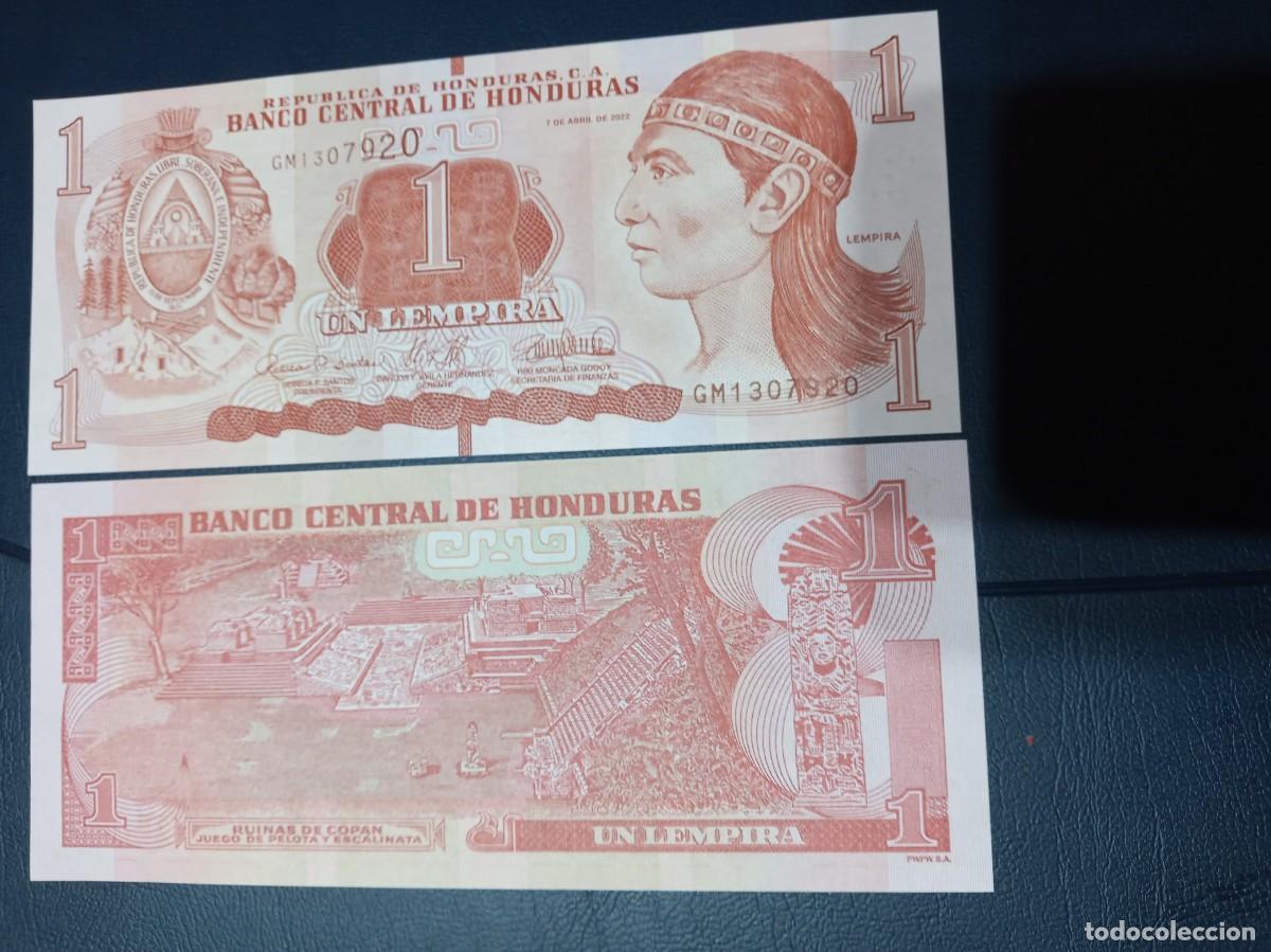 Billetes extranjeros: HONDURAS 1 LEMPIRA 2022