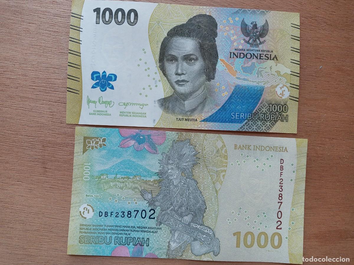 Billetes extranjeros: INDONESIA 1000 RUPIAS 2024
