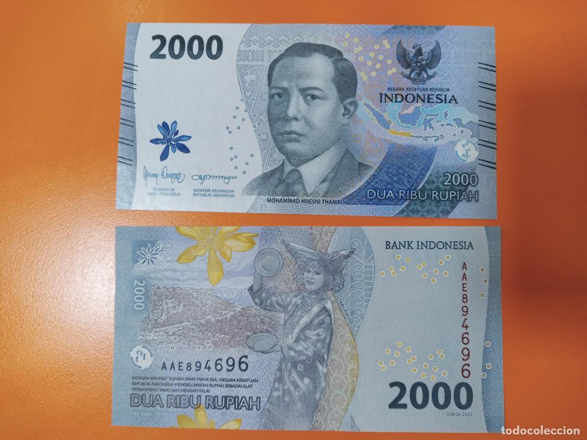 Billetes extranjeros: INDONESIA 2000 RUPIAS 2022