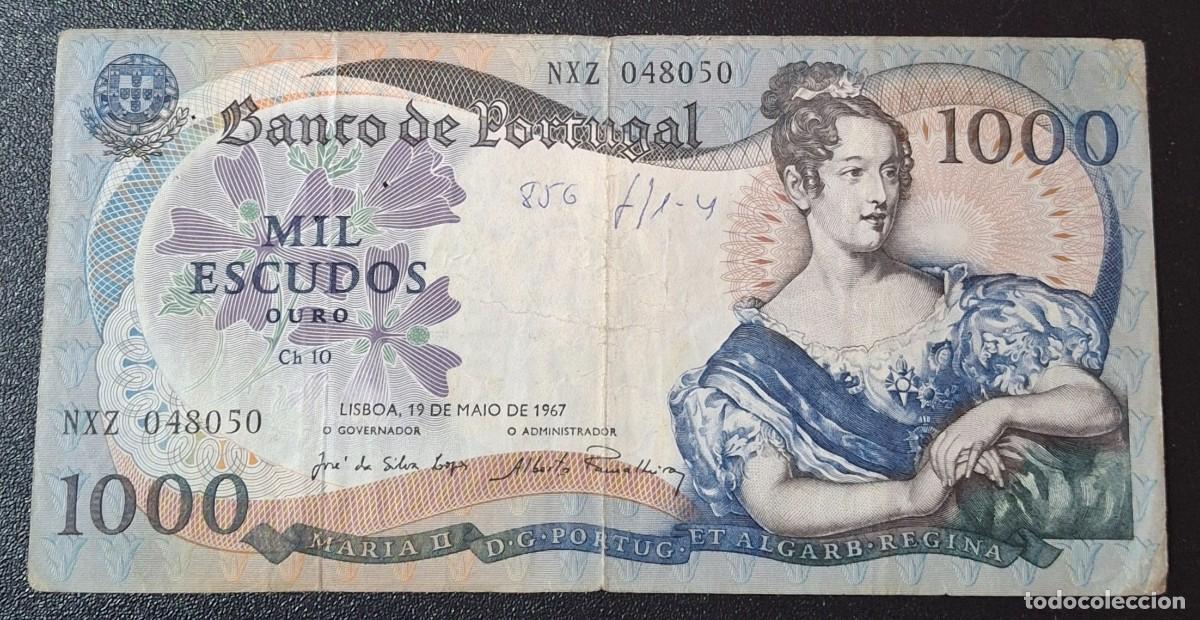 Billetes extranjeros: PORTUGAL 1000 Escudos 1967 Pick-172a (MBC)