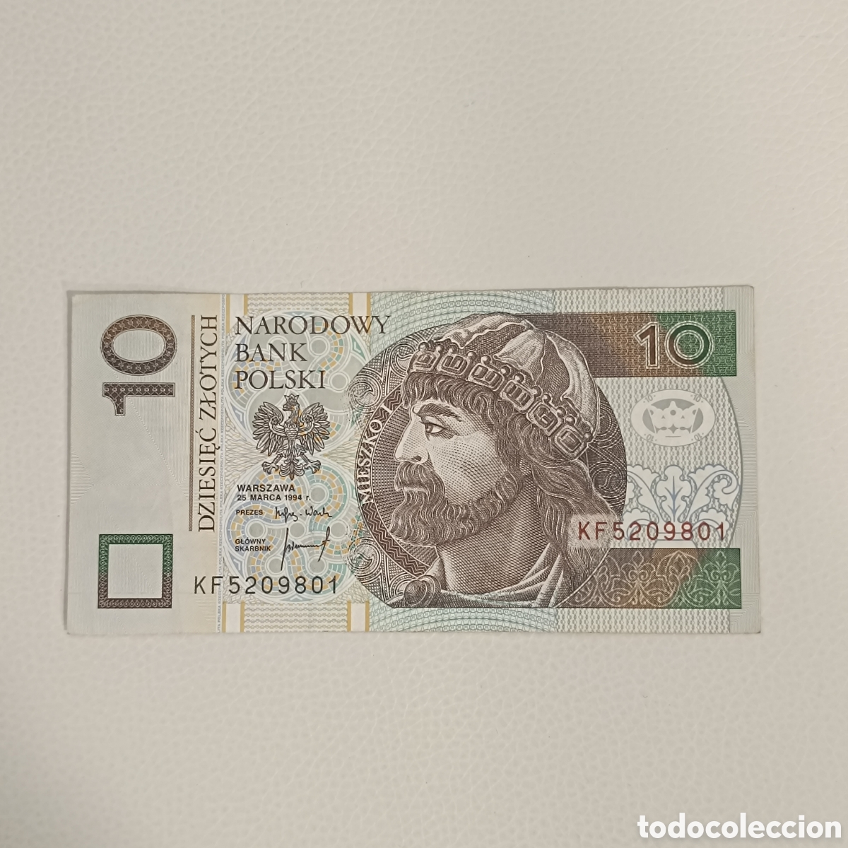 Billetes extranjeros: 10 zlotchy de Polonia