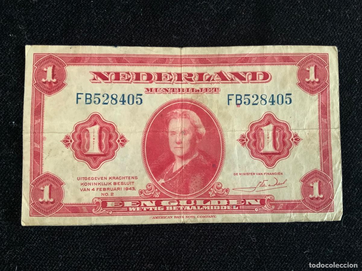 Billetes extranjeros: Billete 1 gulden 1943.