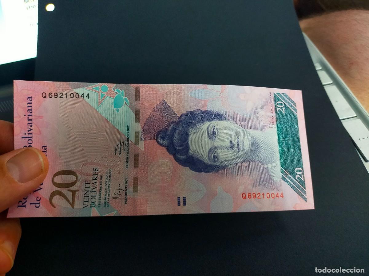 Billetes extranjeros: BILLETE DE 20 VEINTE BOLIVARES 3 FEBRERO 2011 REPUBLICA VENEZUELA EXCEPCIONAL CONSERVACION