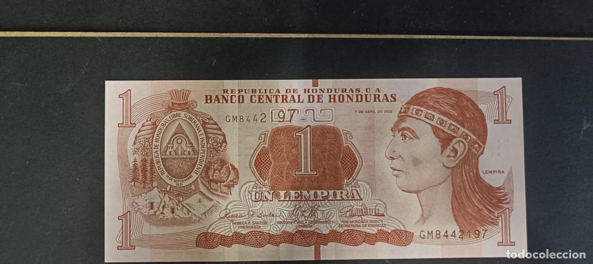 Billetes extranjeros: HONDURAS 1 LEMPIRA 2022 S/C P=NEW