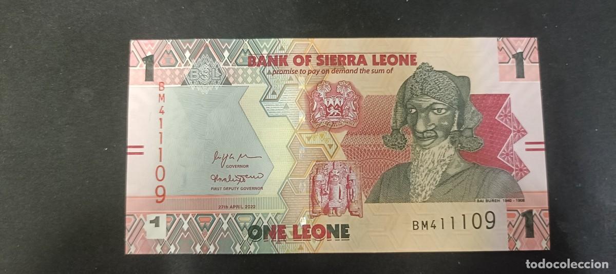 Billetes extranjeros: SIERRA LEONA 1 LEONE 2022 S/C P=NEW