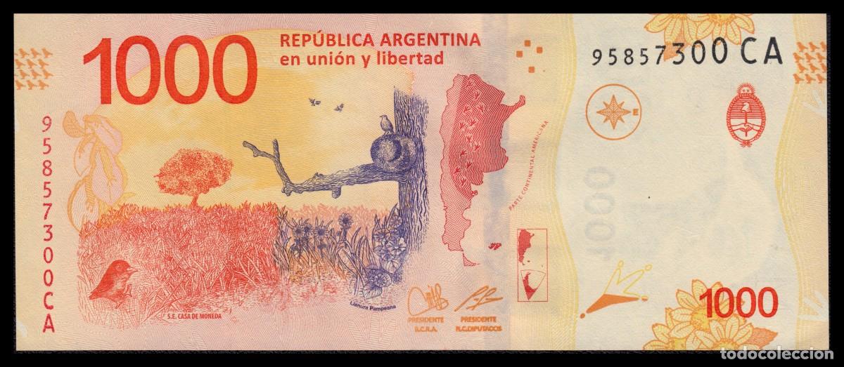 Billetes extranjeros: Argentina 1.000 Pesos 2017 (Serie CA) Pick 366e(5) SC