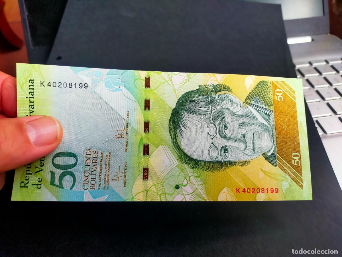 Billetes extranjeros: BILLETE DE 50 CINCUENTA BOLIVARES 3 SEPTIEMBRE 2009 REPUBLICA VENEZUELA EXCEPCIONAL CONSERVACION
