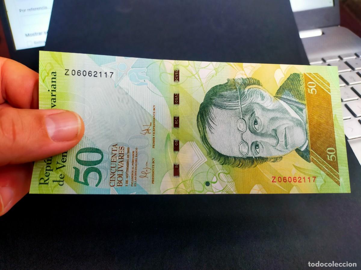 Billetes extranjeros: BILLETE DE 50 CINCUENTA BOLIVARES 3 SEPTIEMBRE 2009 REPUBLICA VENEZUELA SERIE SUSTITUCION Z