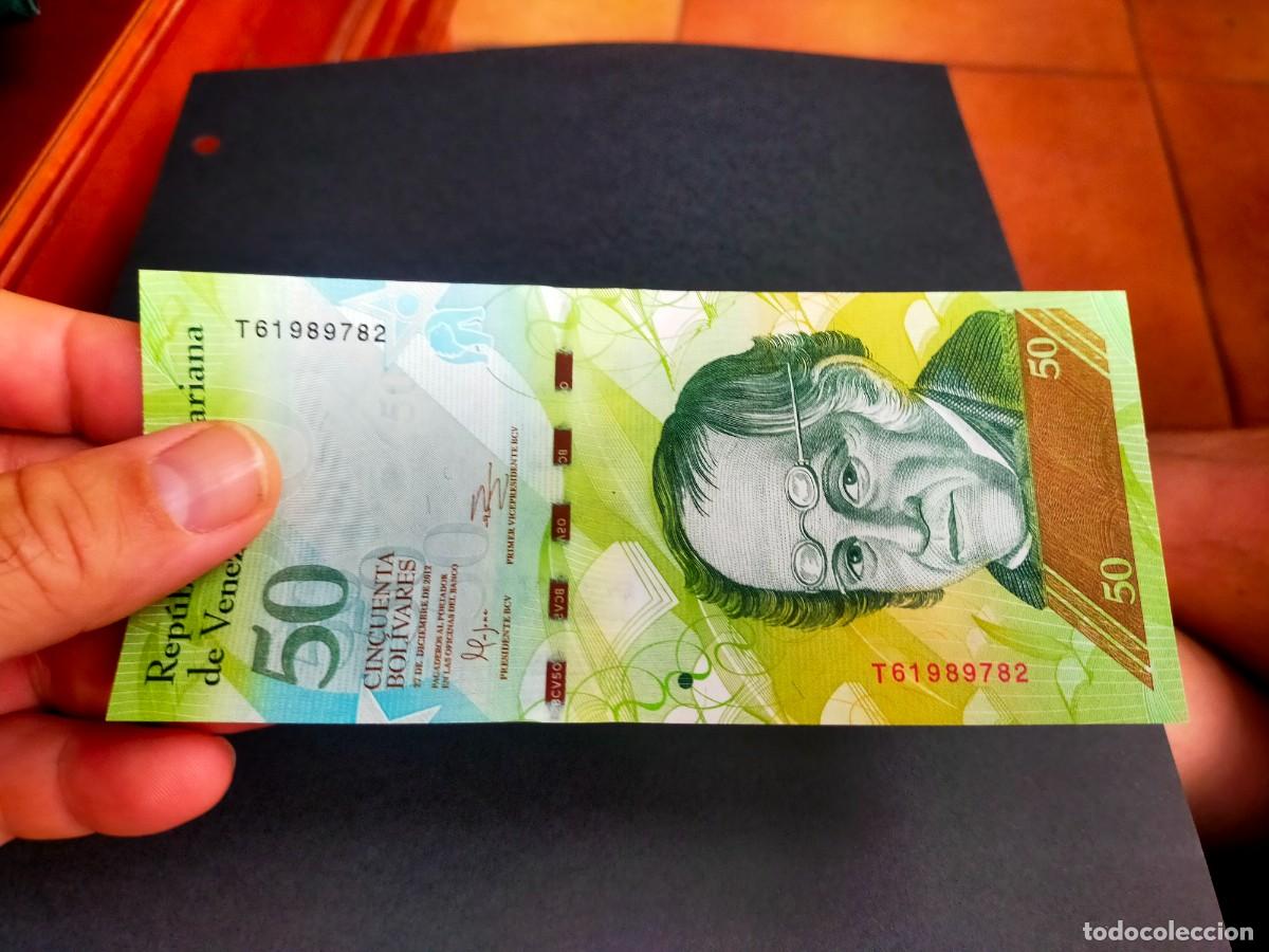 Billetes extranjeros: BILLETE DE 50 CINCUENTA BOLIVARES 27 DICIEMBRE 2012 REPUBLICA VENEZUELA EXCEPCIONAL CONSERVACION