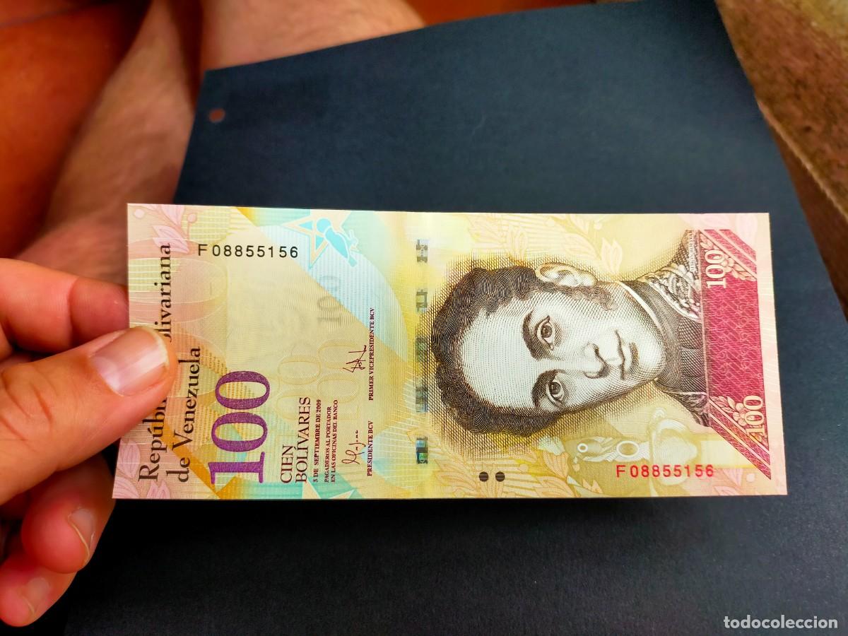 Billetes extranjeros: BILLETE DE 100 CIEN BOLIVARES 3 SEPTIEMBRE 2009 REPUBLICA VENEZUELA EXCEPCIONAL CONSERVACION