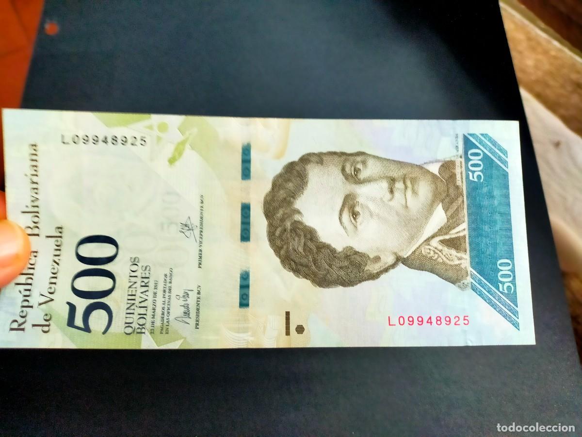 Billetes extranjeros: BILLETE DE 500 QUINIENTOS BOLIVARES 23 MARZO 2017 VENEZUELA EXCEPCIONAL CONSERVACION