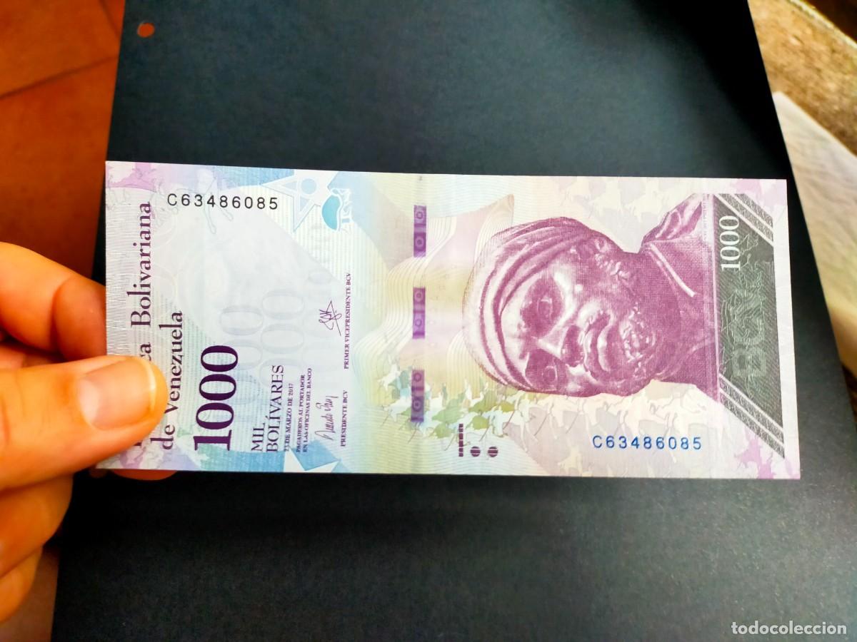 Billetes extranjeros: BILLETE DE 1000 MIL BOLIVARES 23 MARZO 2017 VENEZUELA EXCEPCIONAL CONSERVACION