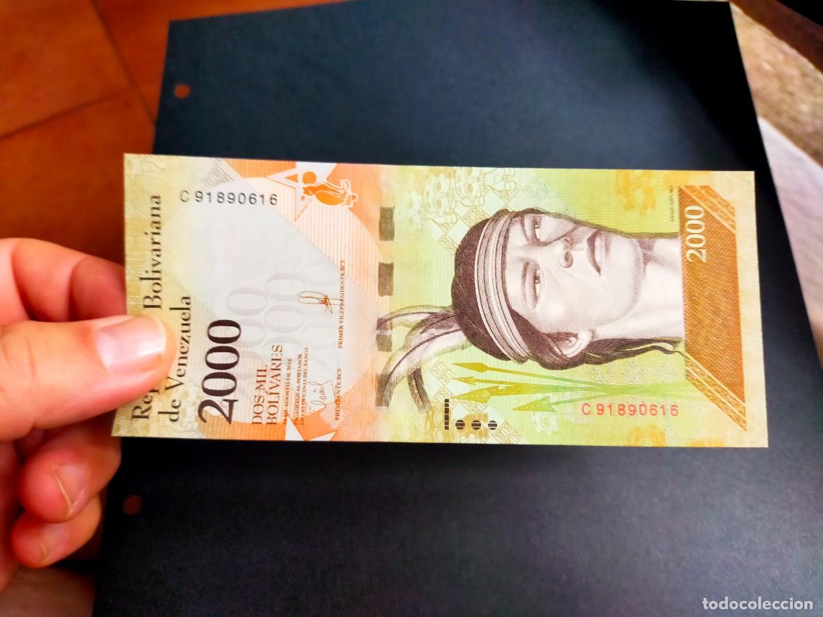 Billetes extranjeros: BILLETE DE 2000 DOS MIL BOLIVARES 18 AGOSTO 2016 VENEZUELA EXCEPCIONAL CONSERVACION