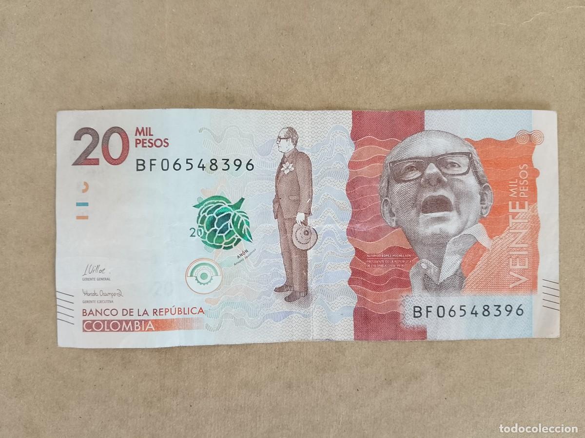 Billetes extranjeros: Billete Colombia, 20000 mil pesos oro, a&ntilde;o 2022