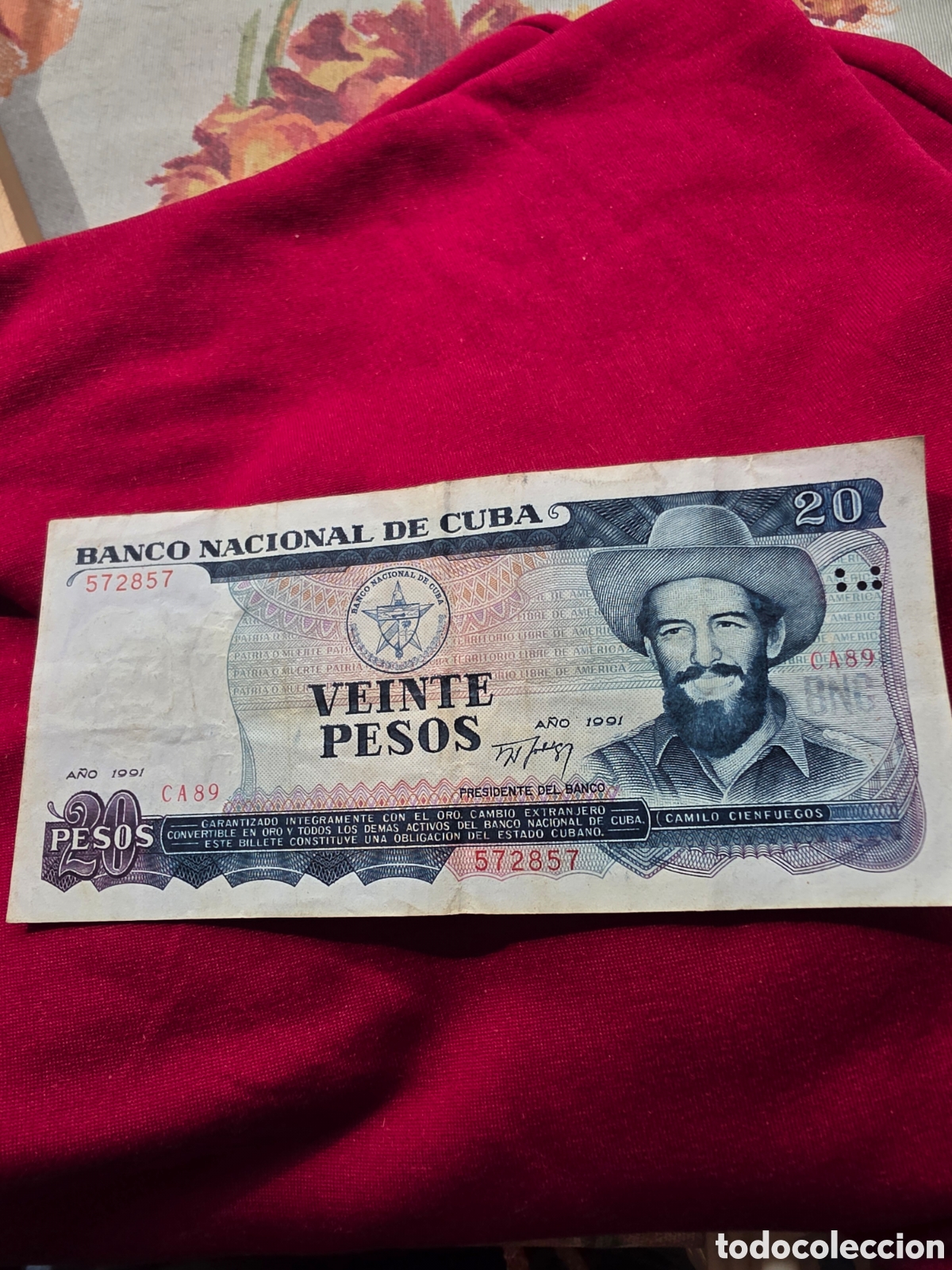 Billetes extranjeros: BILLETE 20 PESOS CUBA