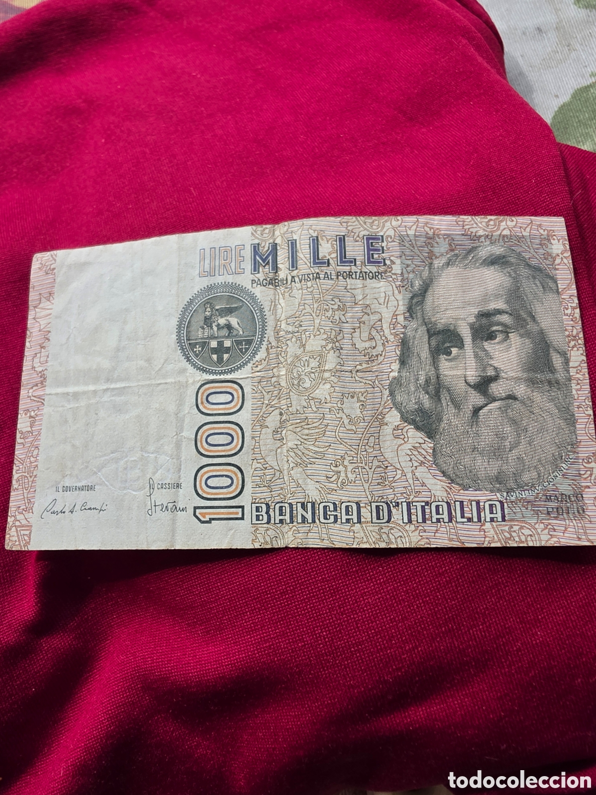 Billetes extranjeros: BILLETE 1000 LIRAS ITALIA