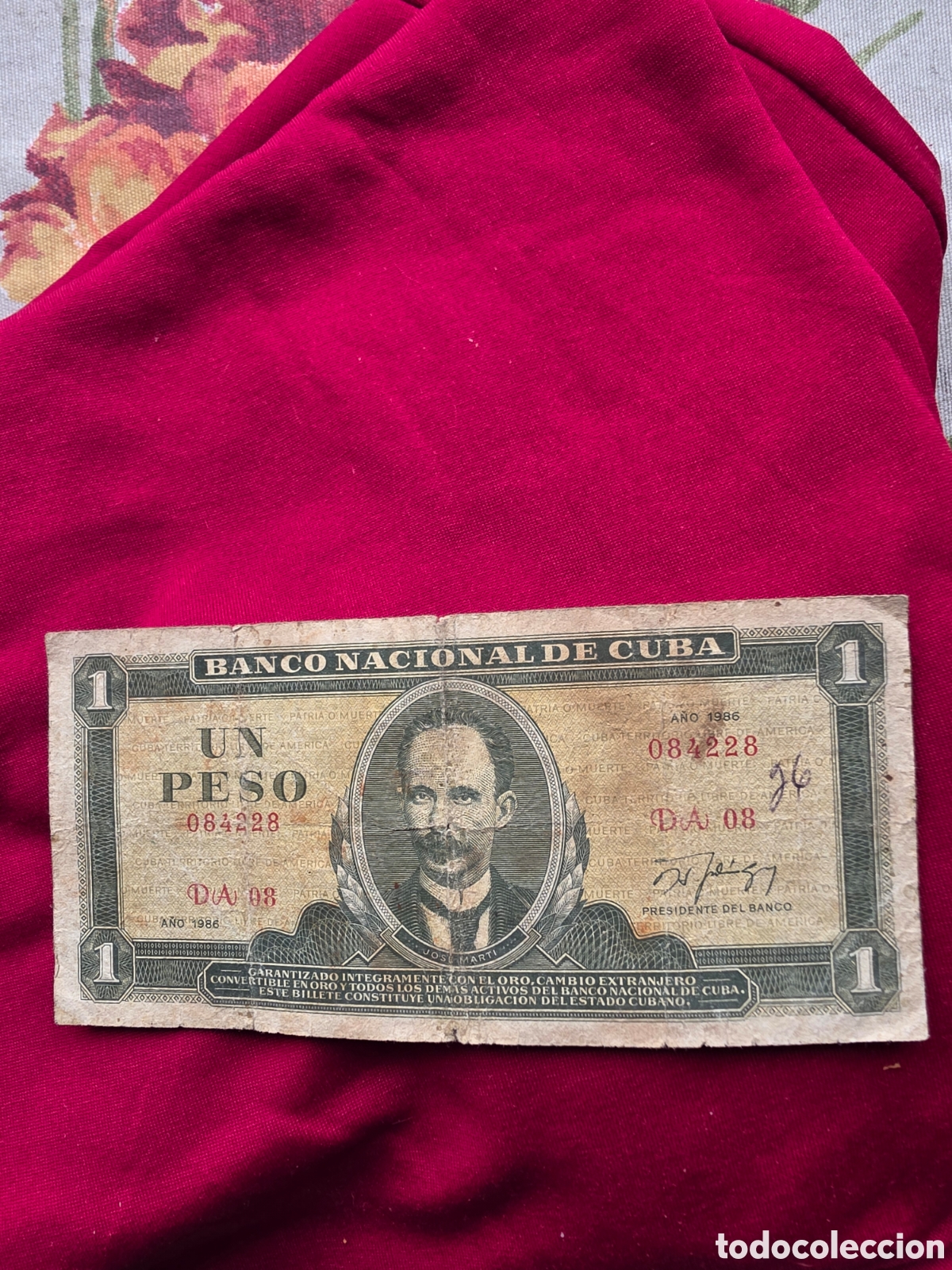 Billetes extranjeros: BILLETE 1 PESO DE CUBA