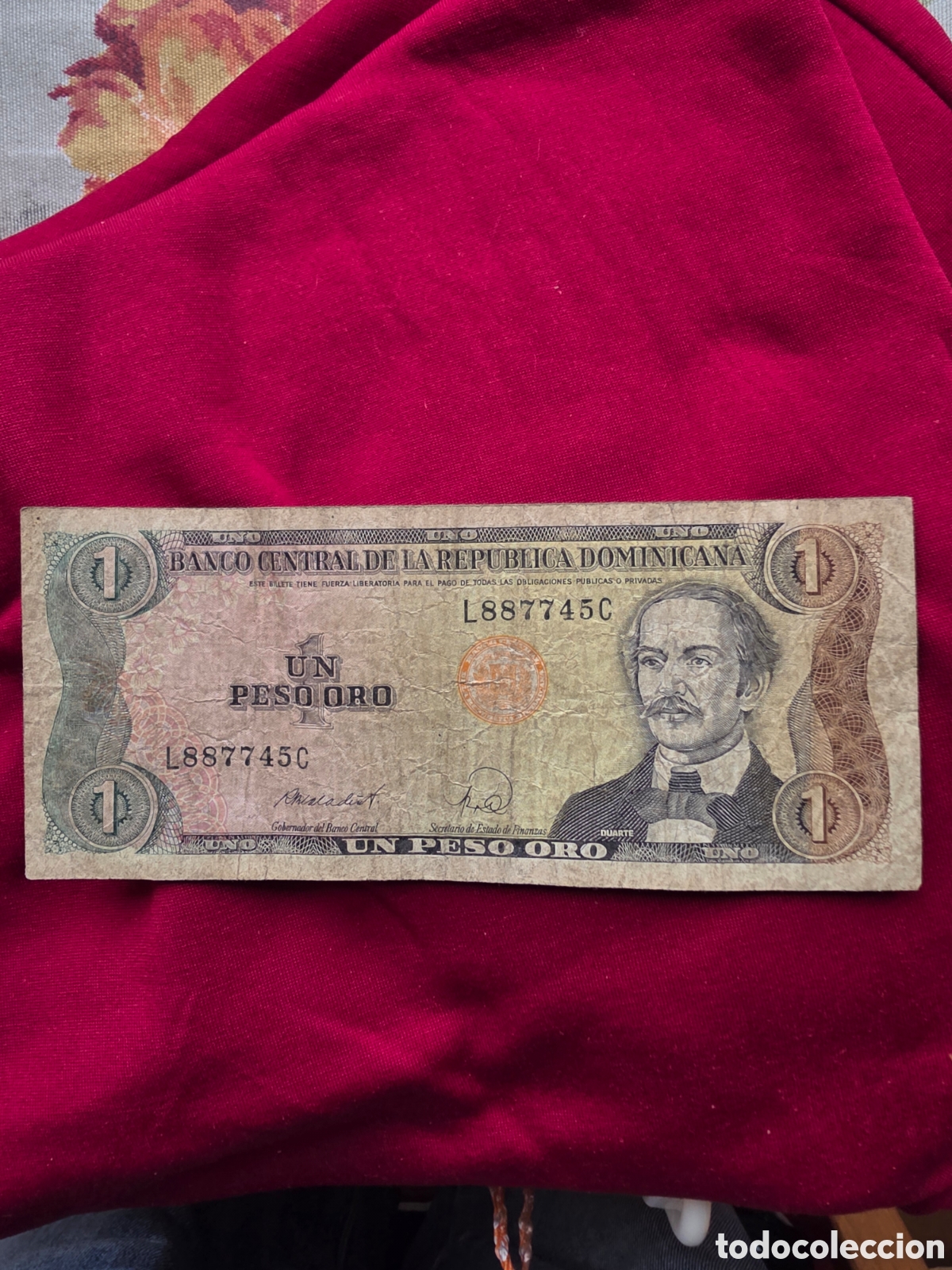 Billetes extranjeros: BILLETE 1 PESO ORO DOMINICANO