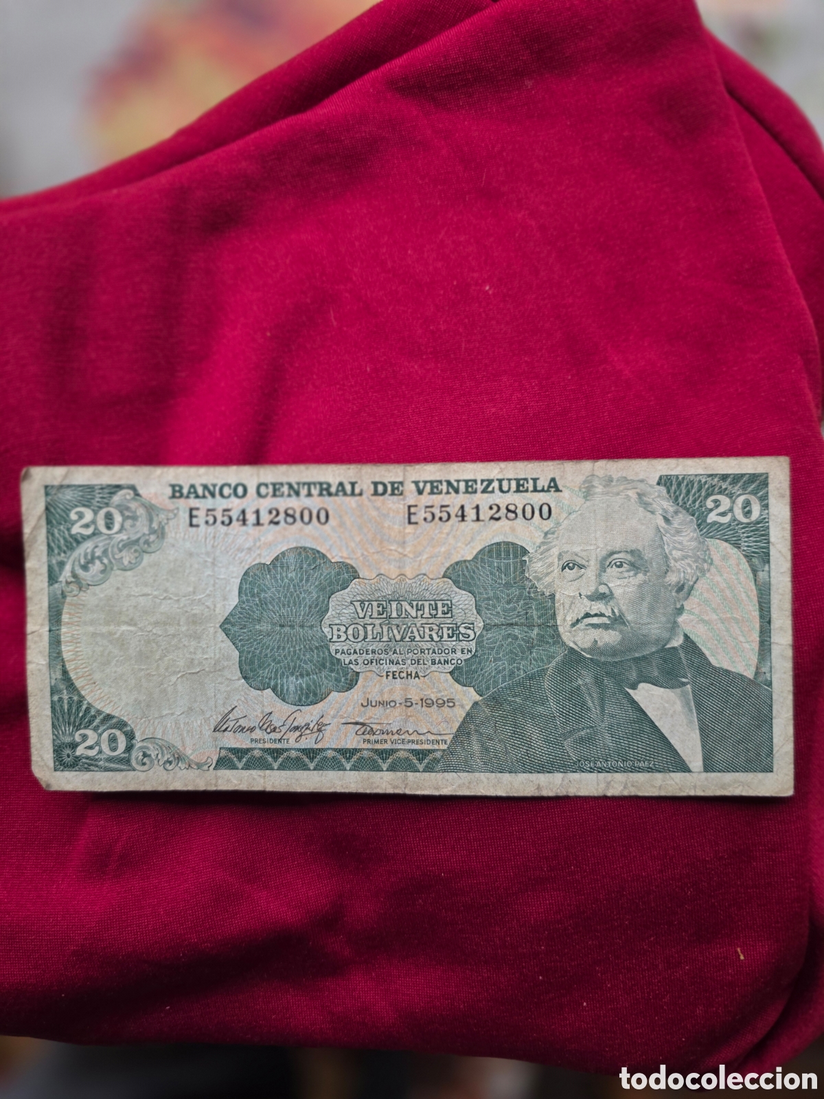 Billetes extranjeros: BILLETE 20 BOLIVARES VENEZUELA