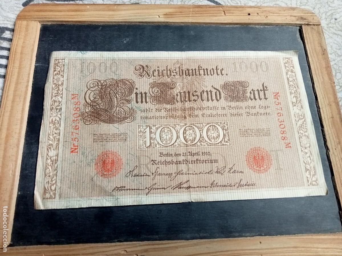 Billetes extranjeros: BILLETE ALEMANIA 1000 MARCOS, 1910