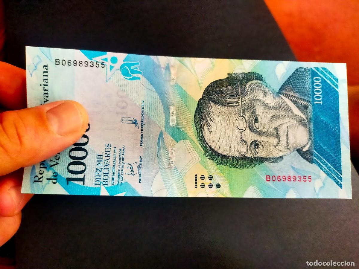 Billetes extranjeros: BILLETE DE 10000 DIEZ MIL BOLIVARES 13 DICIEMBRE 2017 VENEZUELA EXCEPCIONAL CONSERVACION