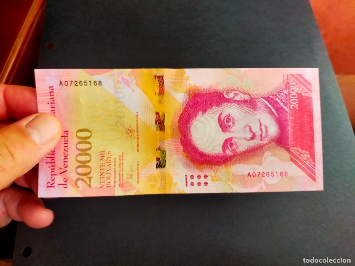 Billetes extranjeros: BILLETE DE 20000 VEINTE MIL BOLIVARES 18 AGOSTO 2016 VENEZUELA EXCEPCIONAL CONSERVACION