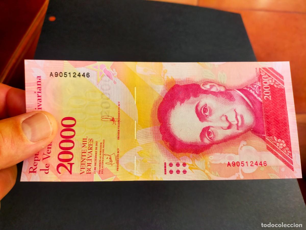 Billetes extranjeros: BILLETE DE 20000 VEINTE MIL BOLIVARES 13 DICIEMBRE 2017 VENEZUELA MUESTRA SIN VALOR
