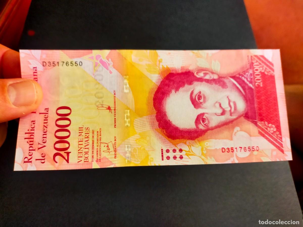 Billetes extranjeros: BILLETE DE 20000 VEINTE MIL BOLIVARES 13 DICIEMBRE 2017 VENEZUELA EXCEPCIONAL CONSERVACION