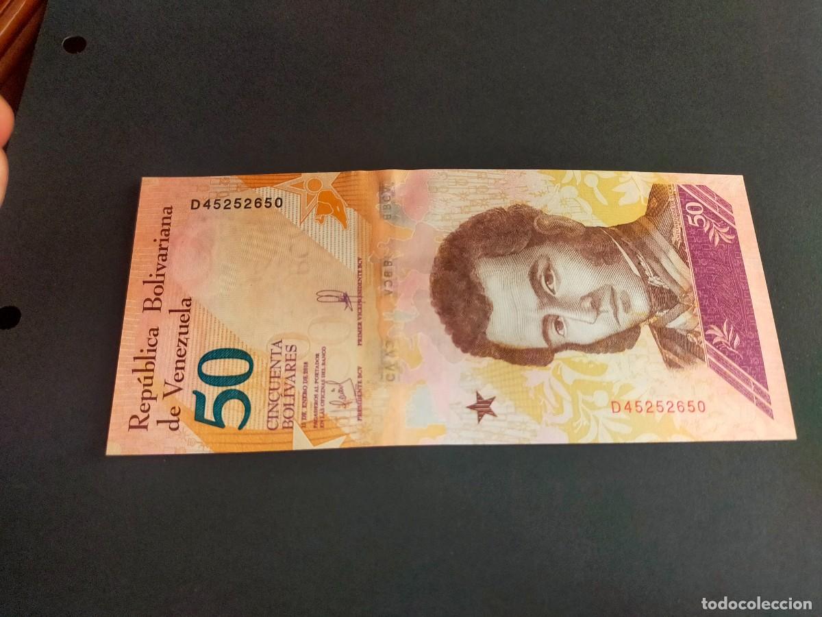 International Banknotes: BILLETE DE 50 CINCUENTA BOLIVARES 15 ENERO 2018 REPUBLICA VENEZUELA EXCEPCIONAL CONSERVACION