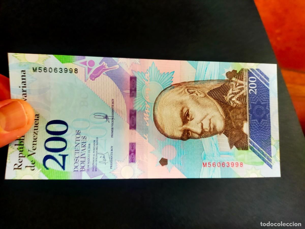 Internationale Banknoten: BILLETE DE 200 DOSCIENTOS BOLIVARES 13 MARZO 2018 REPUBLICA VENEZUELA EXCEPCIONAL CONSERVACION